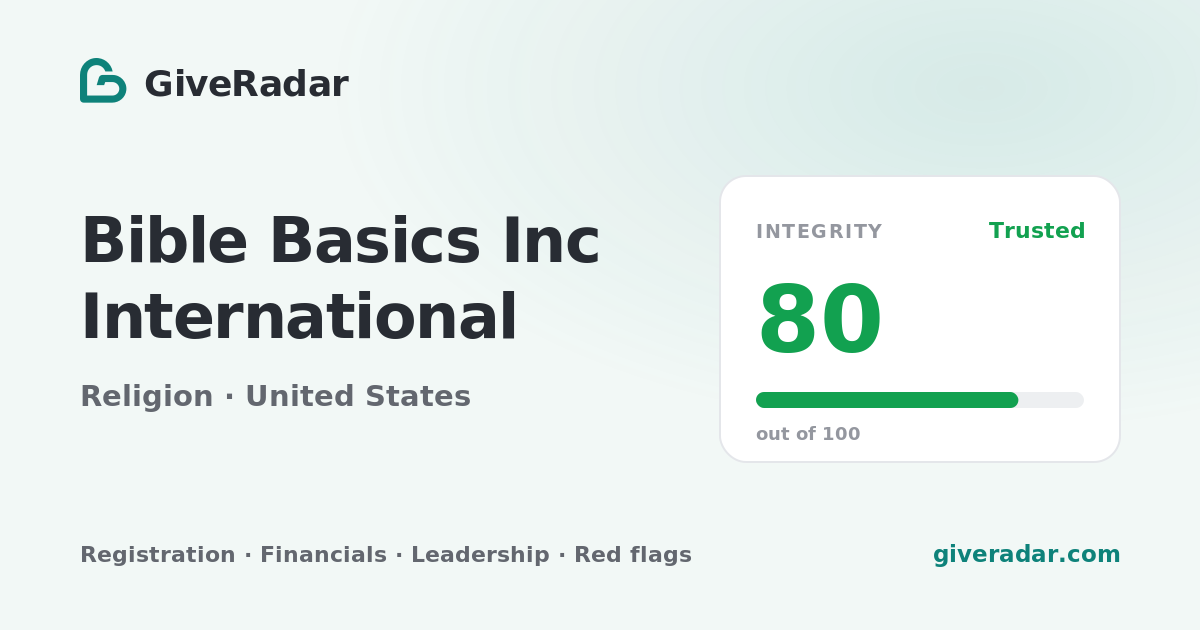 Bible Basics International Inc (United States) - Reviews, Financials ...