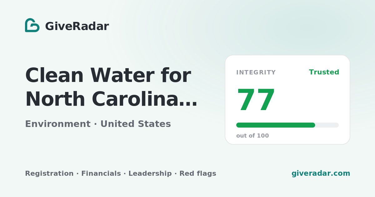Clean Water for North Carolina Inc (United States) - Reviews ...